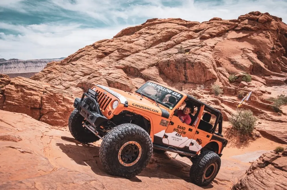 Trail-tested Jeeps at Sand Hollow State Park
